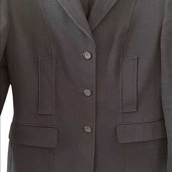 Brooks Brothers Women's Brushed Cotton Twill Navy Button Jacket 6 - Picture 5 of 7